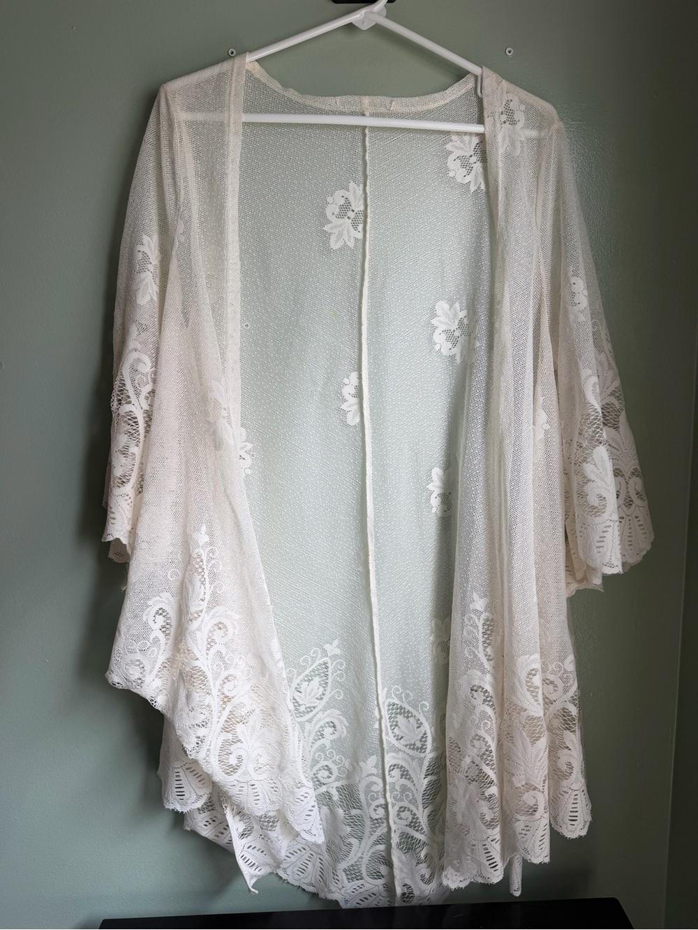 Lace and Mesh Coverup